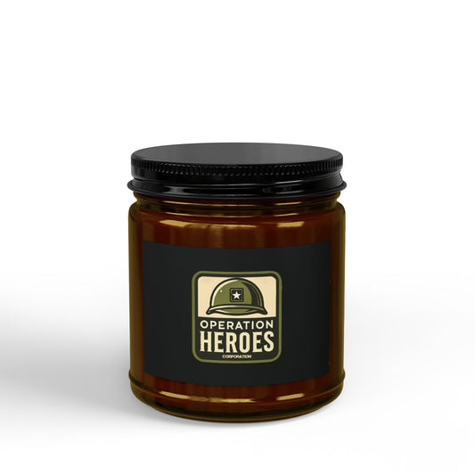 Scented Soy Candles with Black Lid, (4 and 9oz)