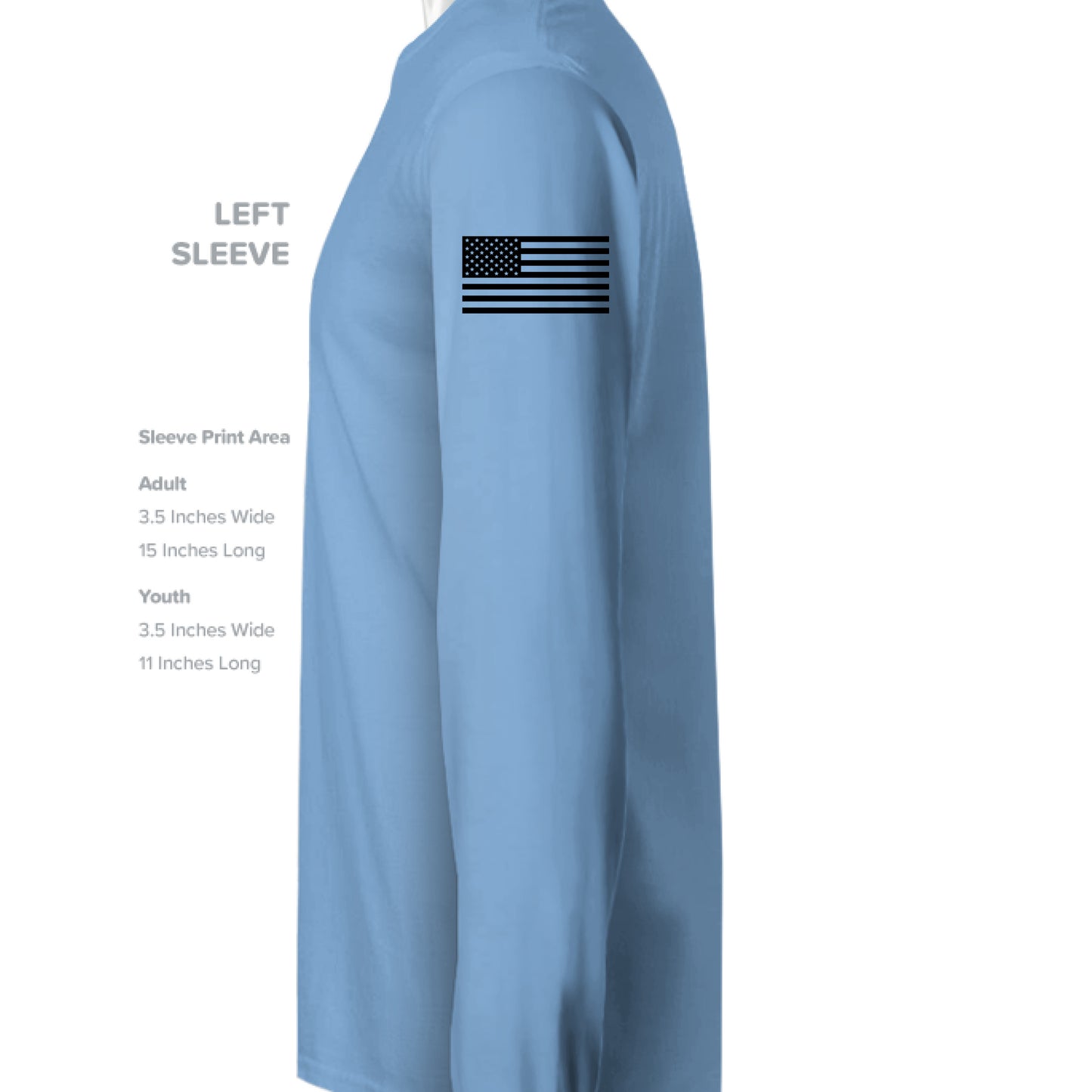 CAROLINA BLUE - SLEEVE_LEFT