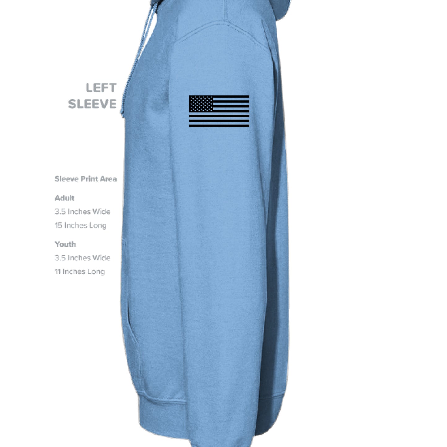 CAROLINA BLUE - SLEEVE_LEFT