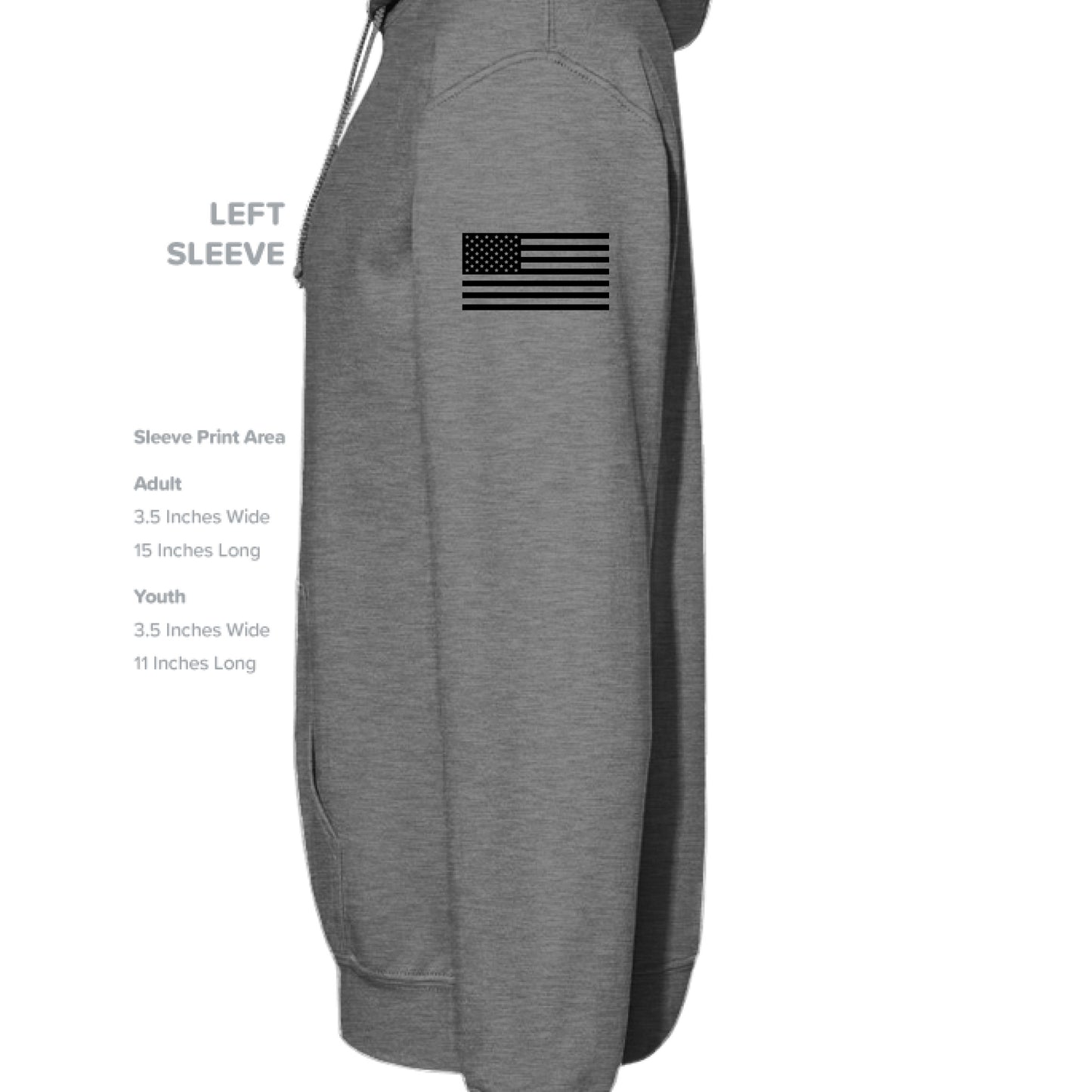GRAPHITE HEATHER - SLEEVE_LEFT